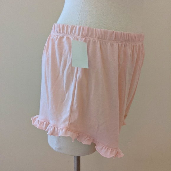Pink Ruffled Pajama Shorts - Picture 3 of 5